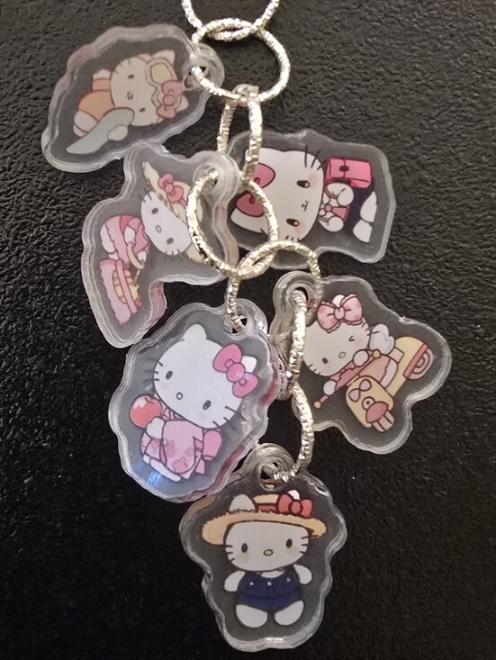 Hello Kitty Accessories - Hello Kitty Multi-Charm Keychain